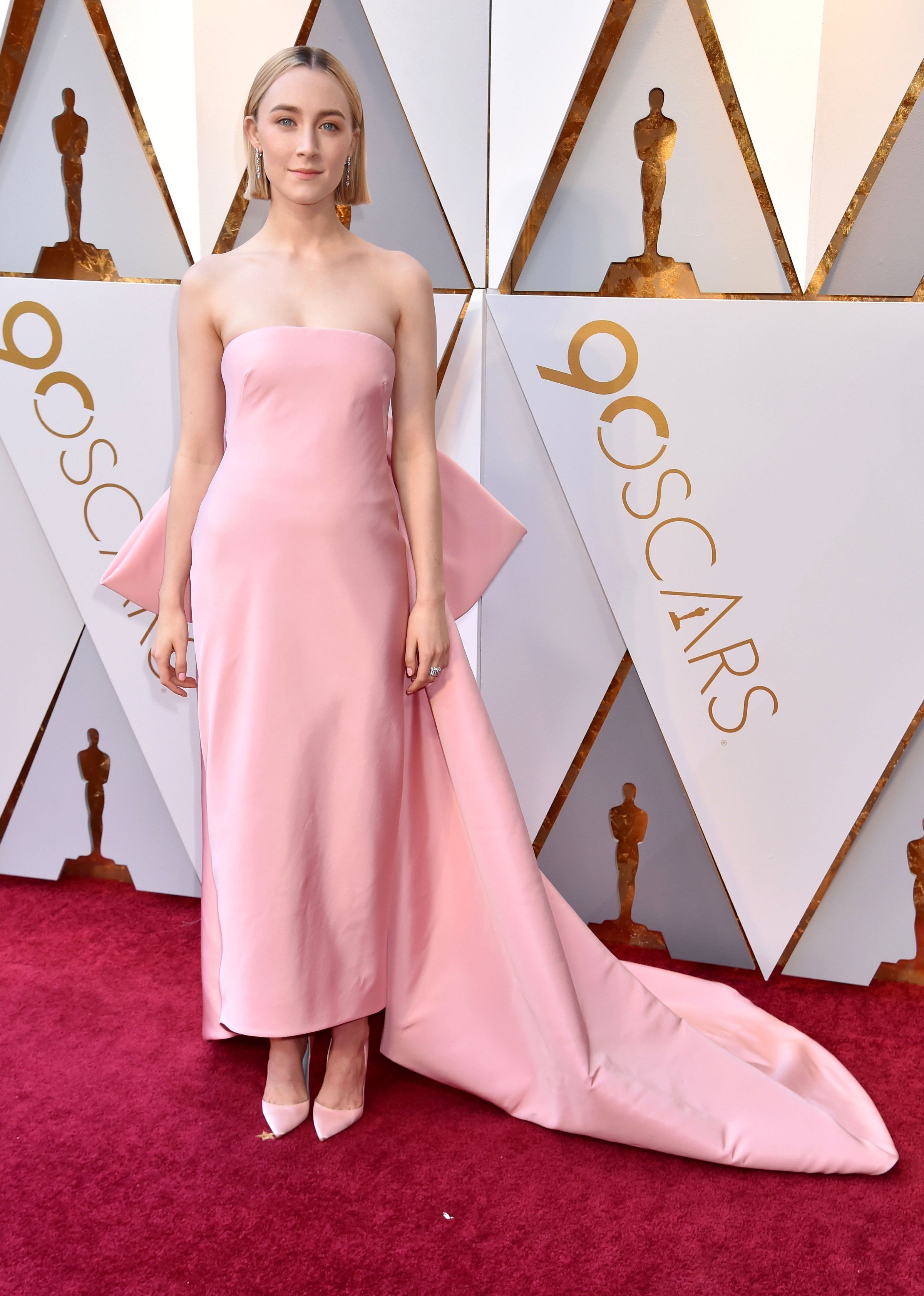 Saoirse Ronan wearing Petal Pink