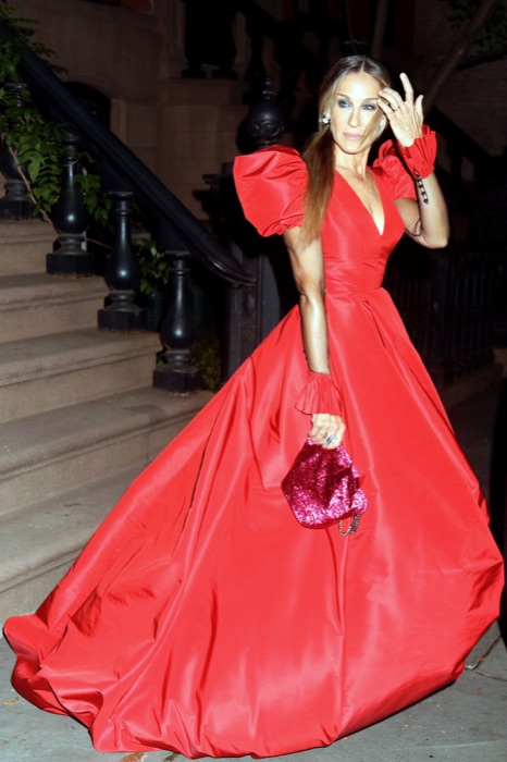 Sarah Jessica Parker in Fire Red