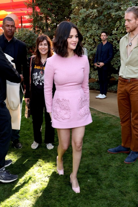 Selena Gomez in Pastel Pink