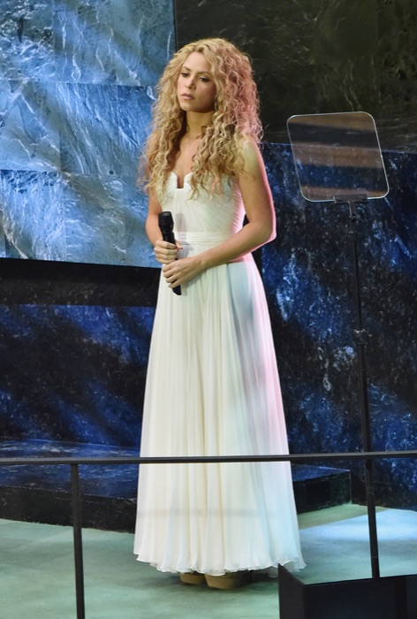 Shakira in Optic White