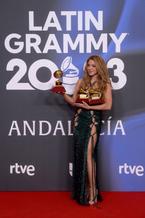 Shakira wearing Forest