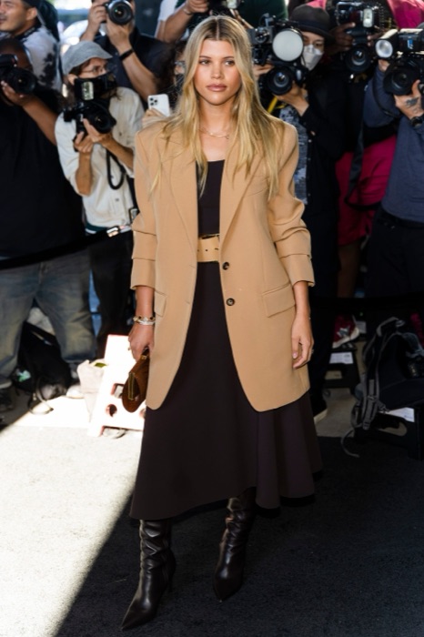 Sofia Richie wearing Warm Taupe