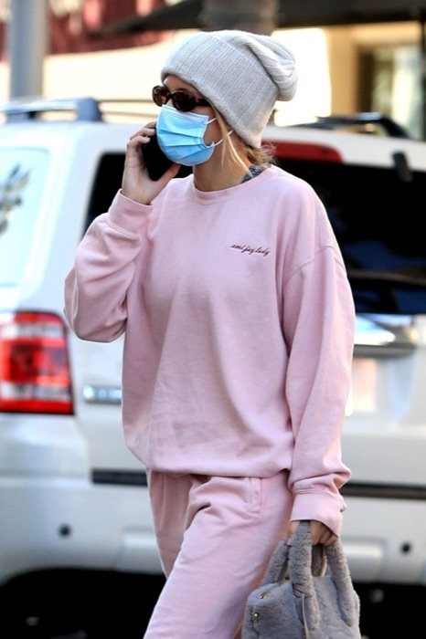 Sofia Richie wearing Muted Mauve