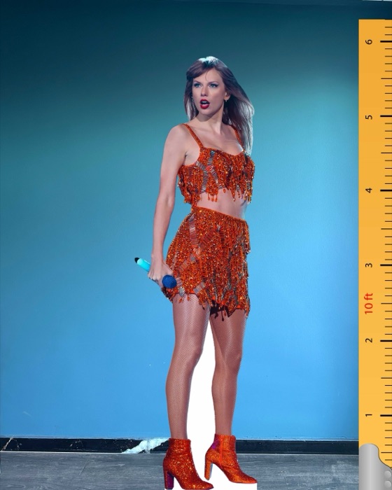 Taylor Swift in Bright Orange