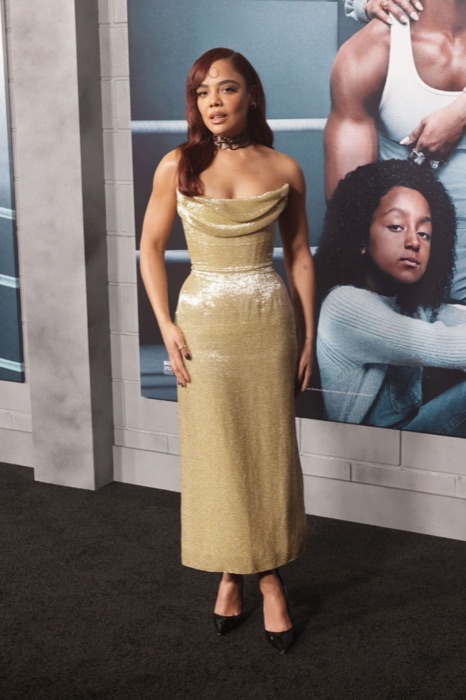 Tessa Thompson wearing Antique Gold