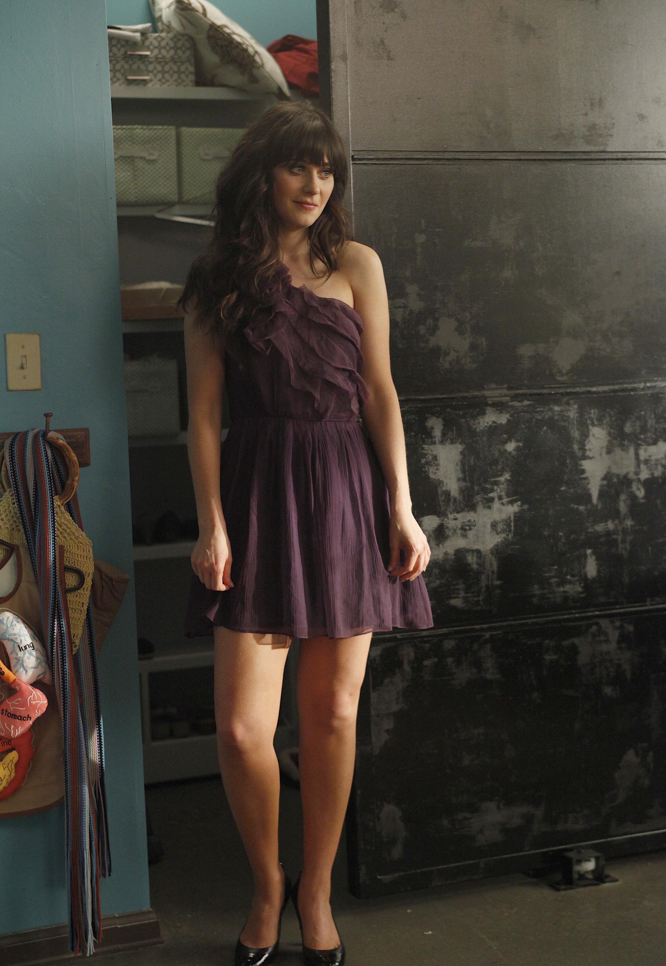 Zooey Deschanel wearing Royal Violet